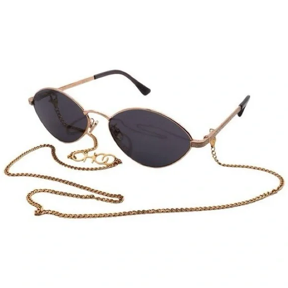 Jimmy Choo Gold and Black Sunglasses Chain Jimmy Choo Gold and Black Sunglasses Chain main image 2